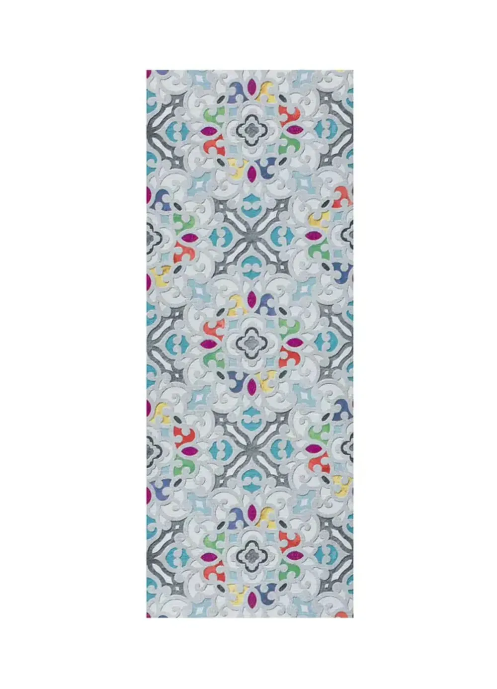 Tapis de cuisine lavable bohème multicolore 52x100 cm