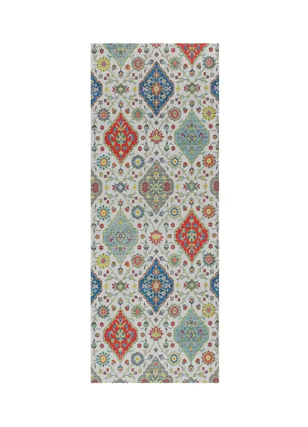 Tapis de cuisine lavable bohème multicolore 52x200 cm