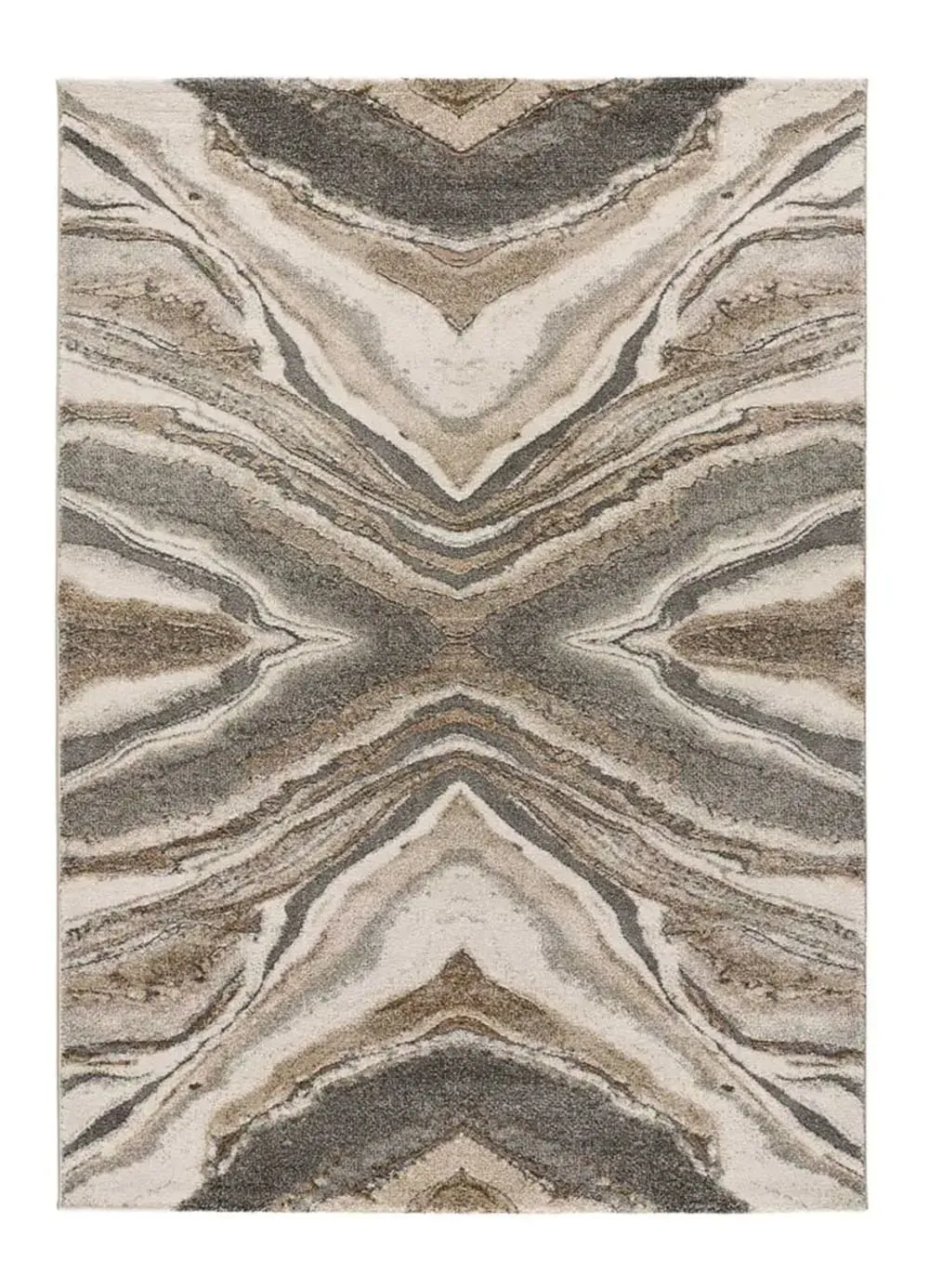Tapis abstrait beige 80x150 cm