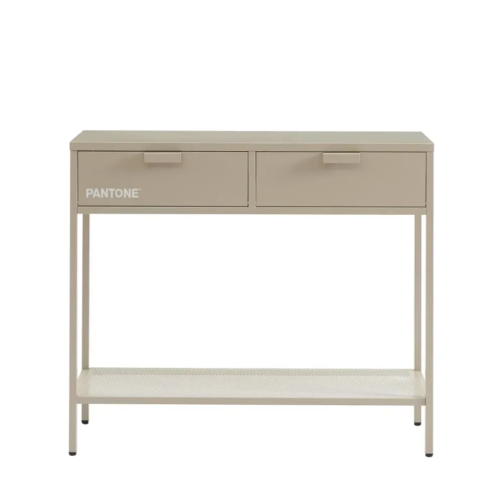Console métal taupe 100cm