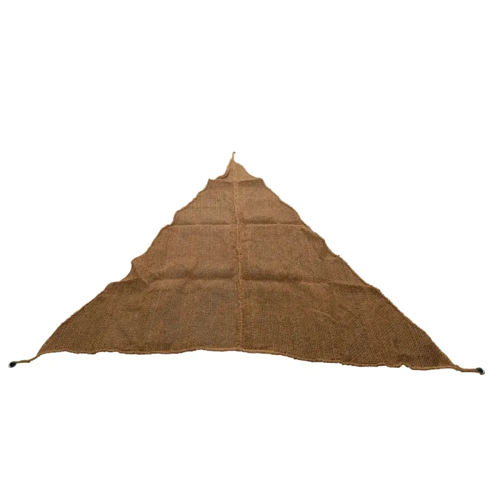 Voile d'ombrage triangulaire en coco 3,5 x 3,5m
