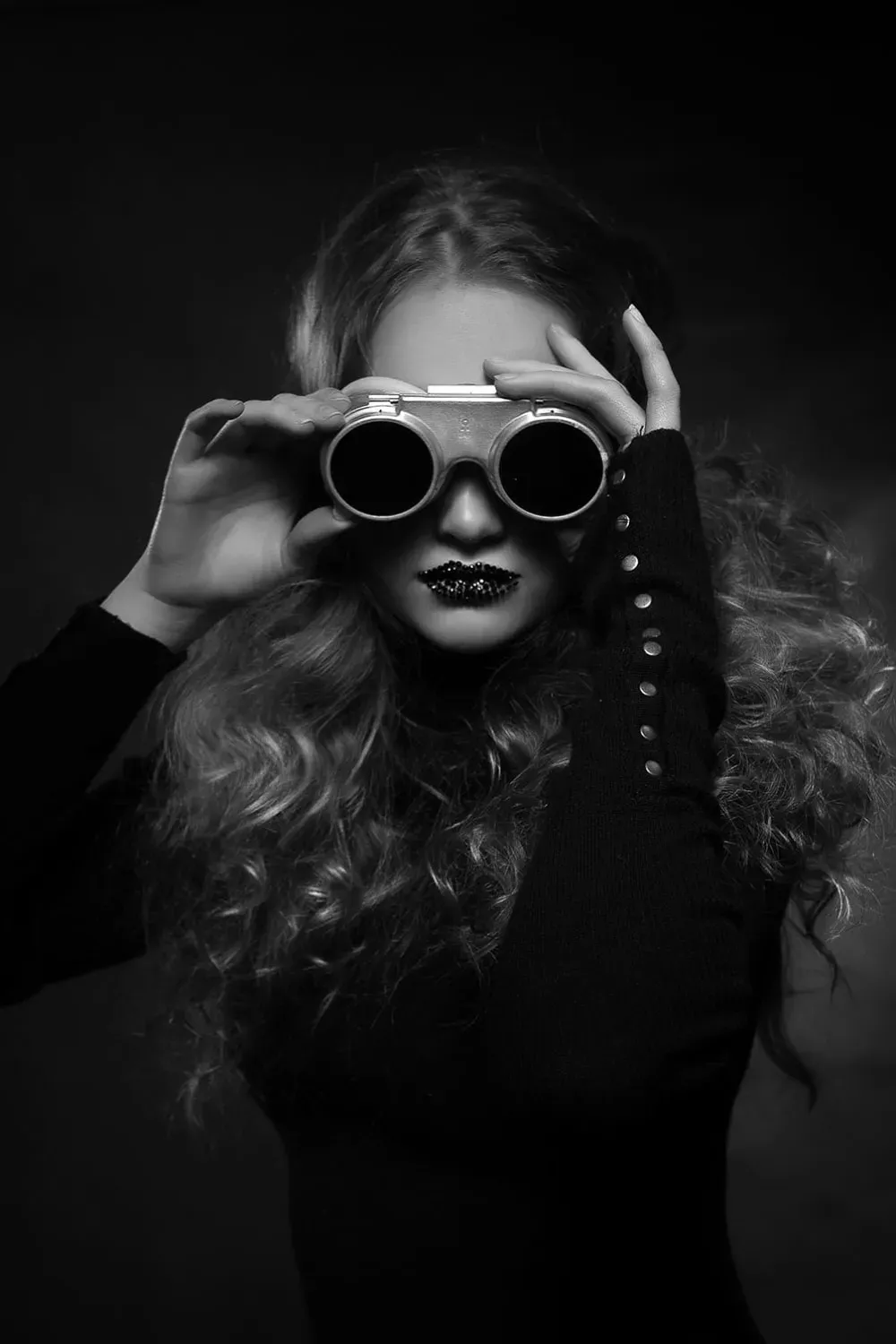 Tableau noir et blanc  studio Viki imprimé sur toile 60x90 cm