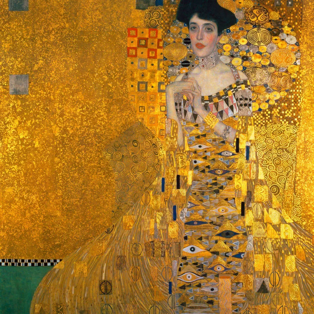 Tableau  Adèle de Gustav Klimt imprimé sur toile 50x50 cm