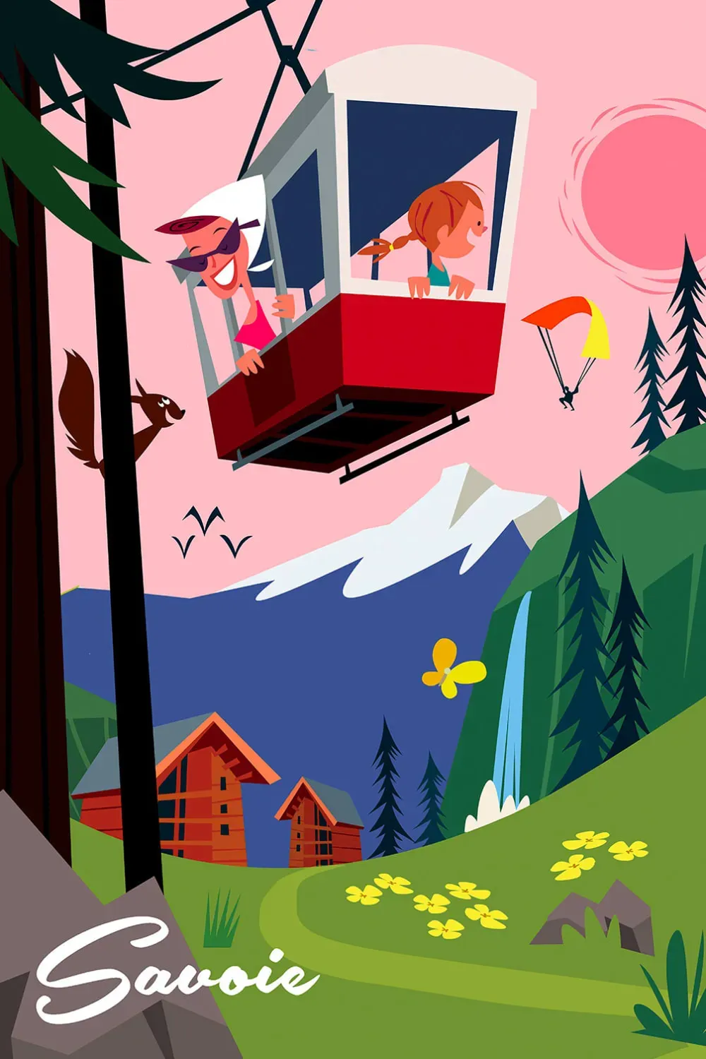 Tableau rétro imprimé sur toile 40x60 cm