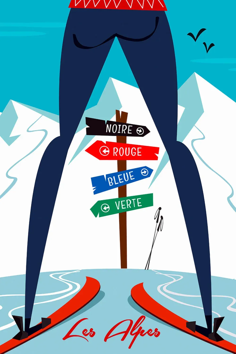 Tableau rétro piste noire…ou verte! imprimé sur toile 40x60 cm