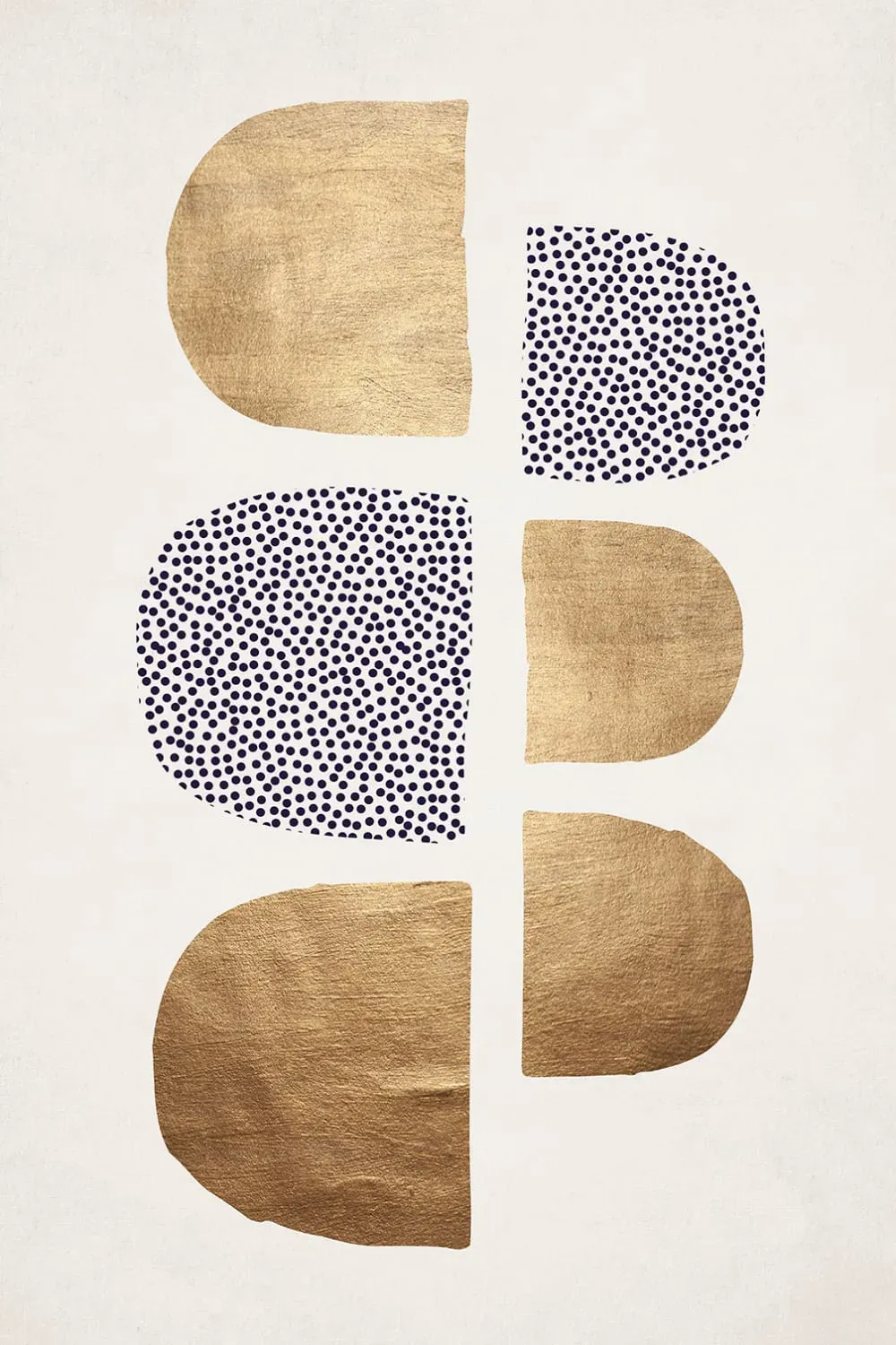 Tableau dessin Bauhaus Glitter imprimé sur toile 60x90 cm