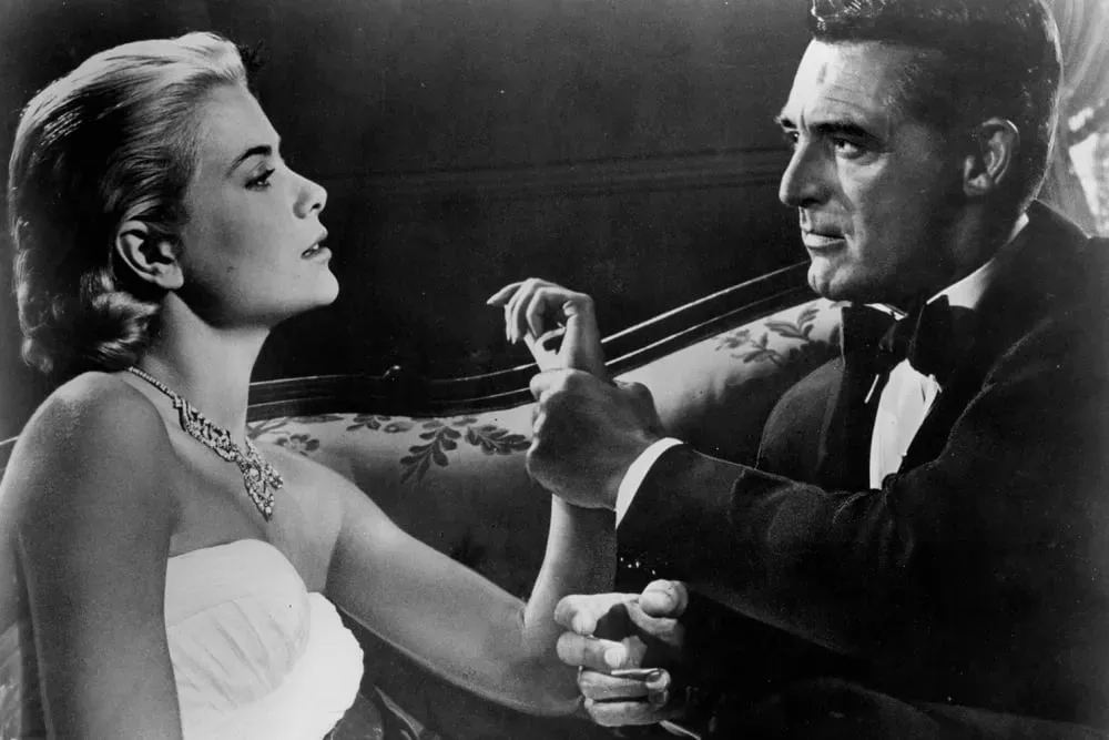 Tableau Cary Grant et Grace Kelly imprimé sur toile 60x40 cm