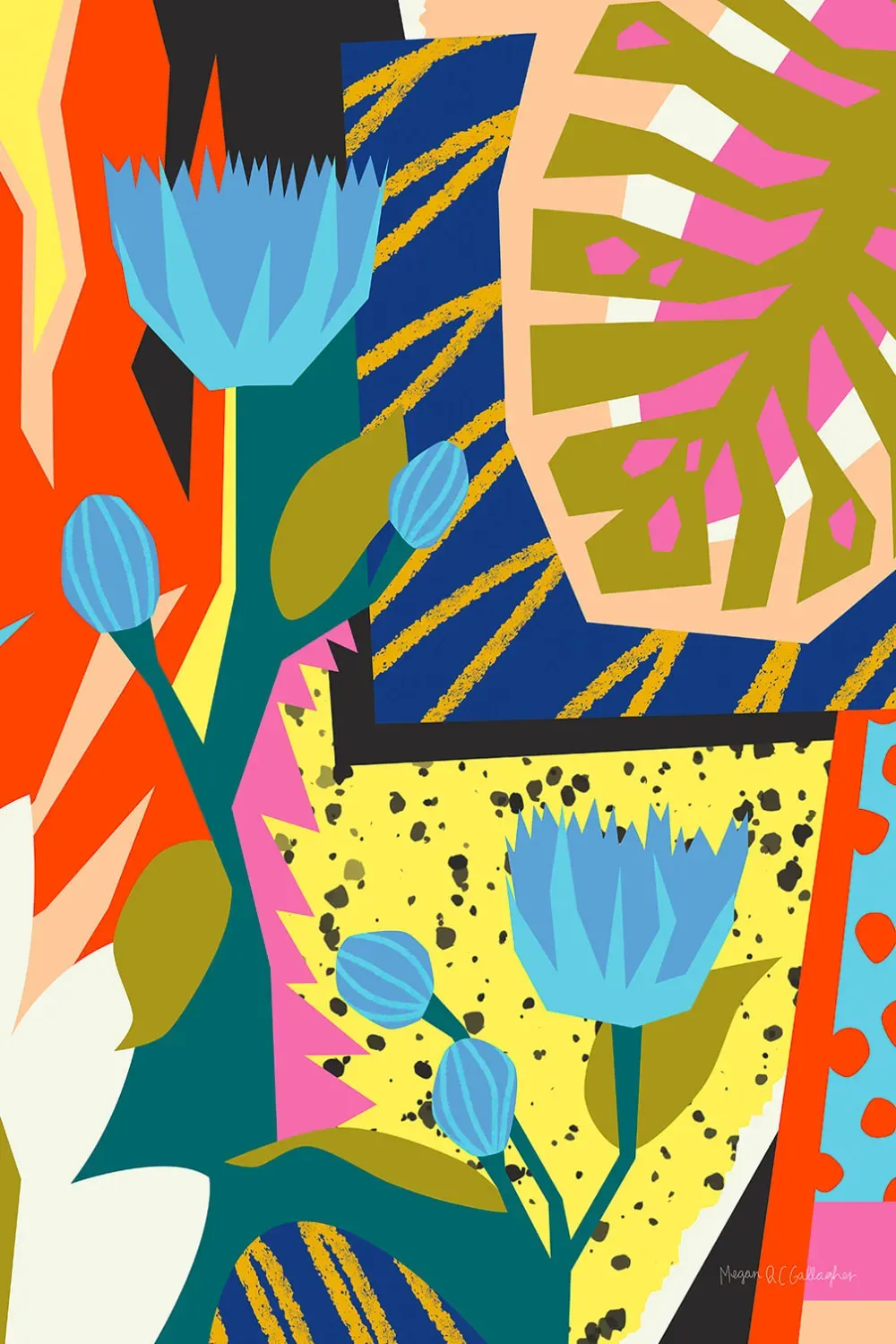 Tableau pop art né dans les années 80 imprimé sur toile 60x90 cm