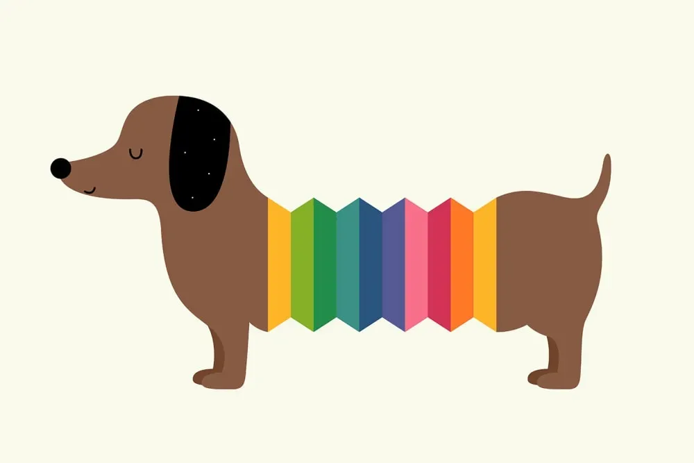 Tableau hot dog rigolo imprimé sur toile 60x40 cm