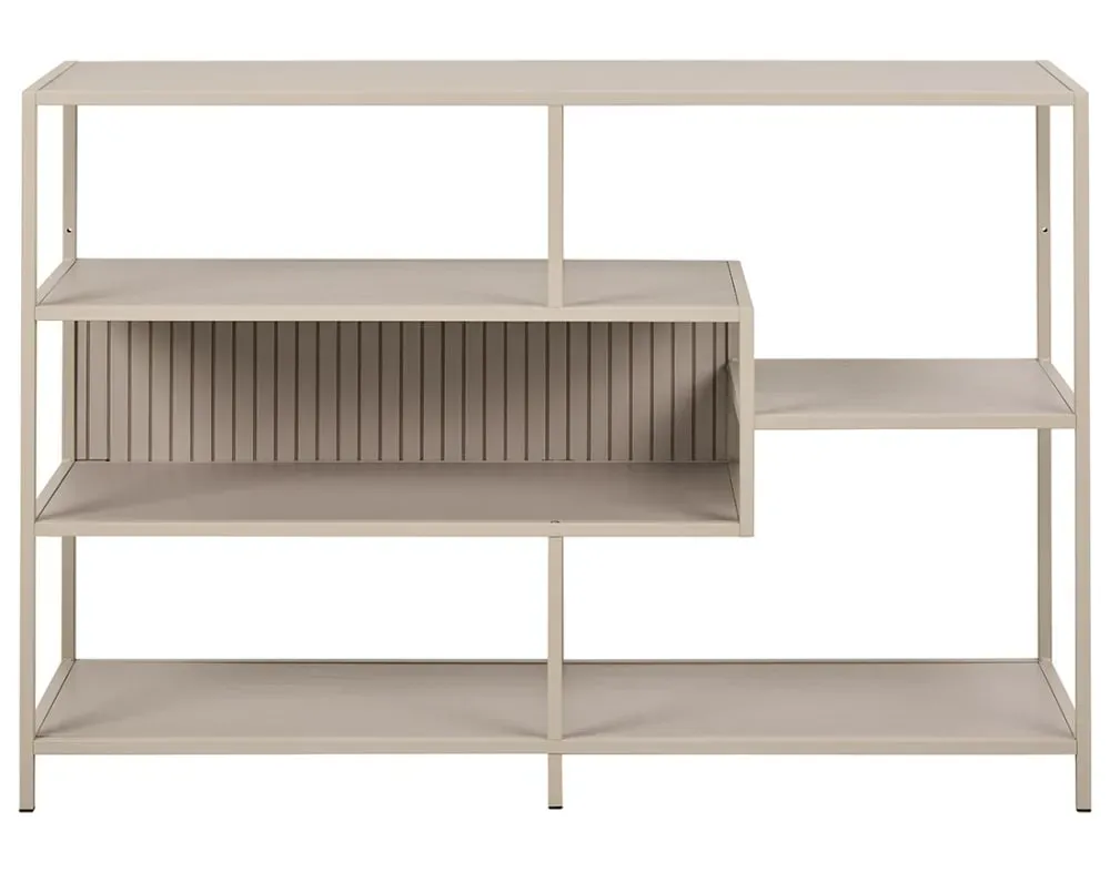 Étagère industrielle en acier et métal 114cm gris