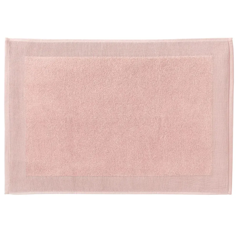 Tapis de bain en coton 550 g/m² rose nude 50x70cm