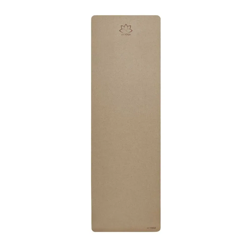 Tapis descente de lit de bien-être yoga liège marron 60x190