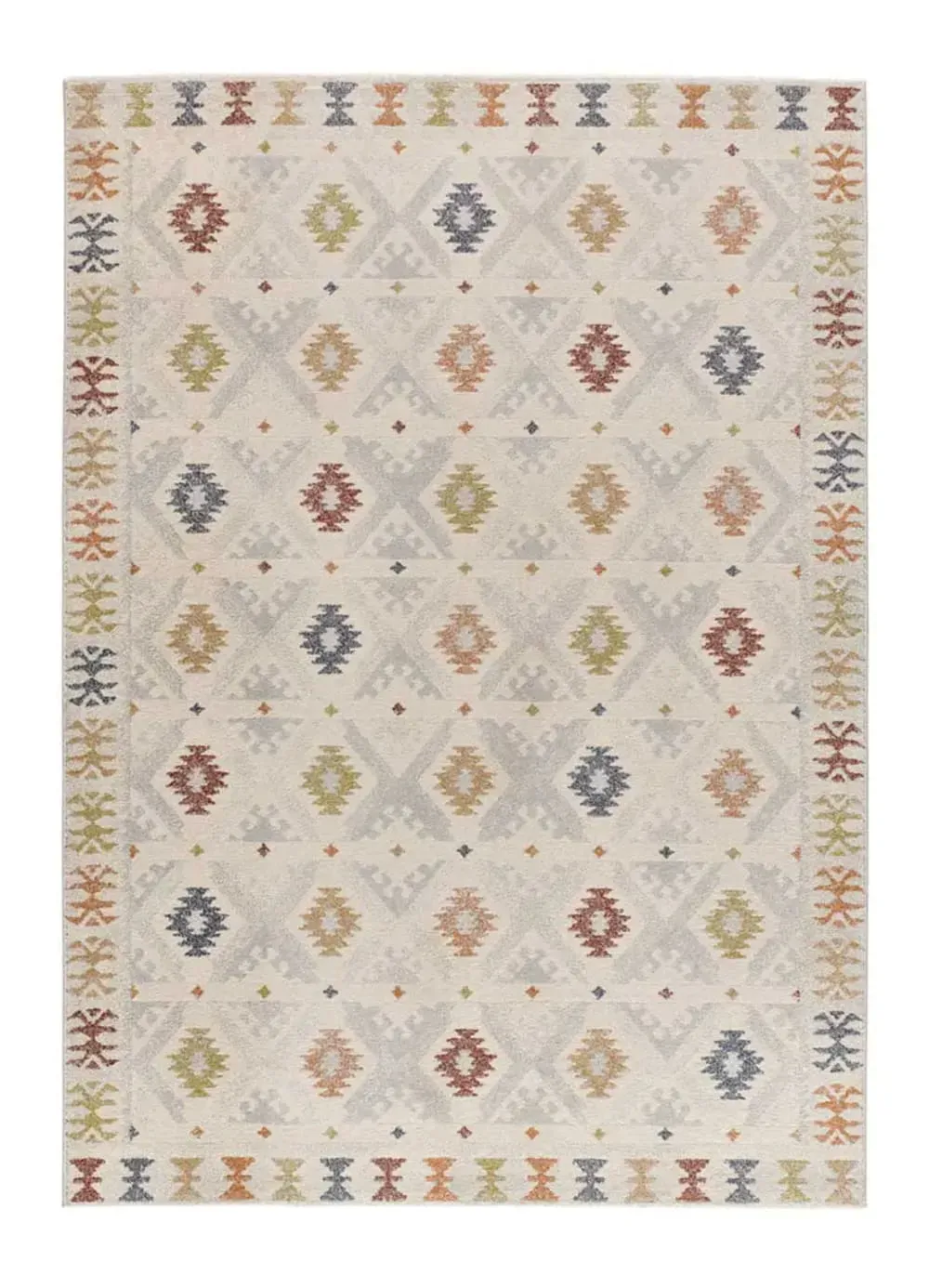 Tapis ethnique multicolore / beige 133x190 cm
