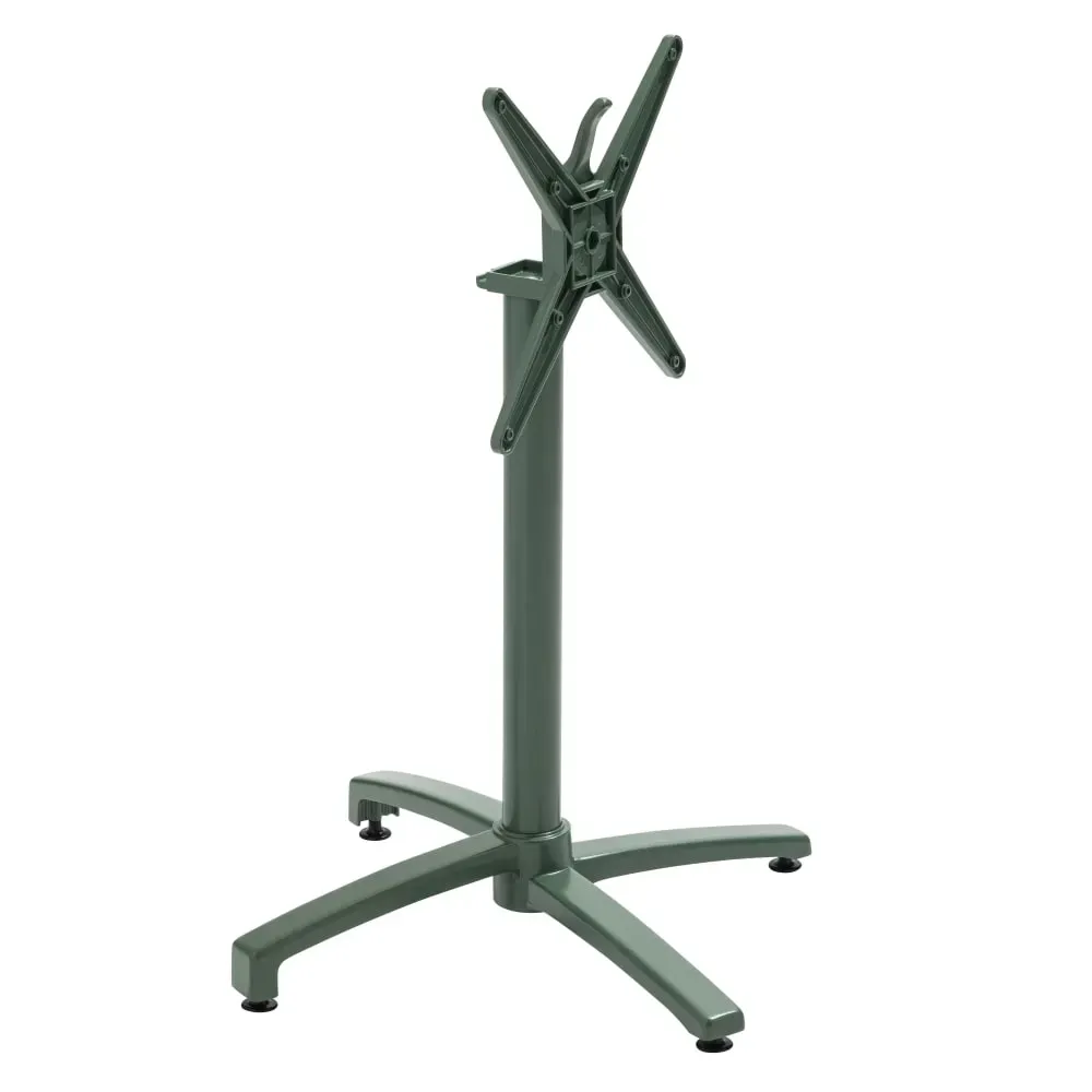 Pied de table inclinable 72 cm en aluminium vert foncé Klipo