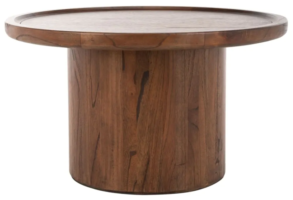 Table basse bois marron, 70 x 70 x 40 cm