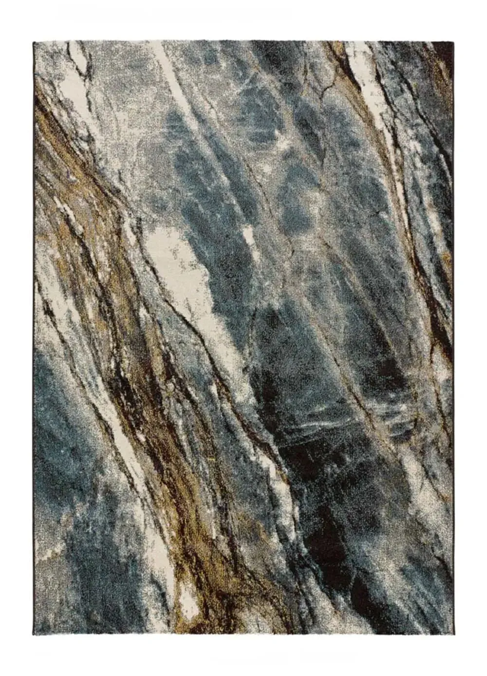 Tapis effet marbre gris 140x200 cm