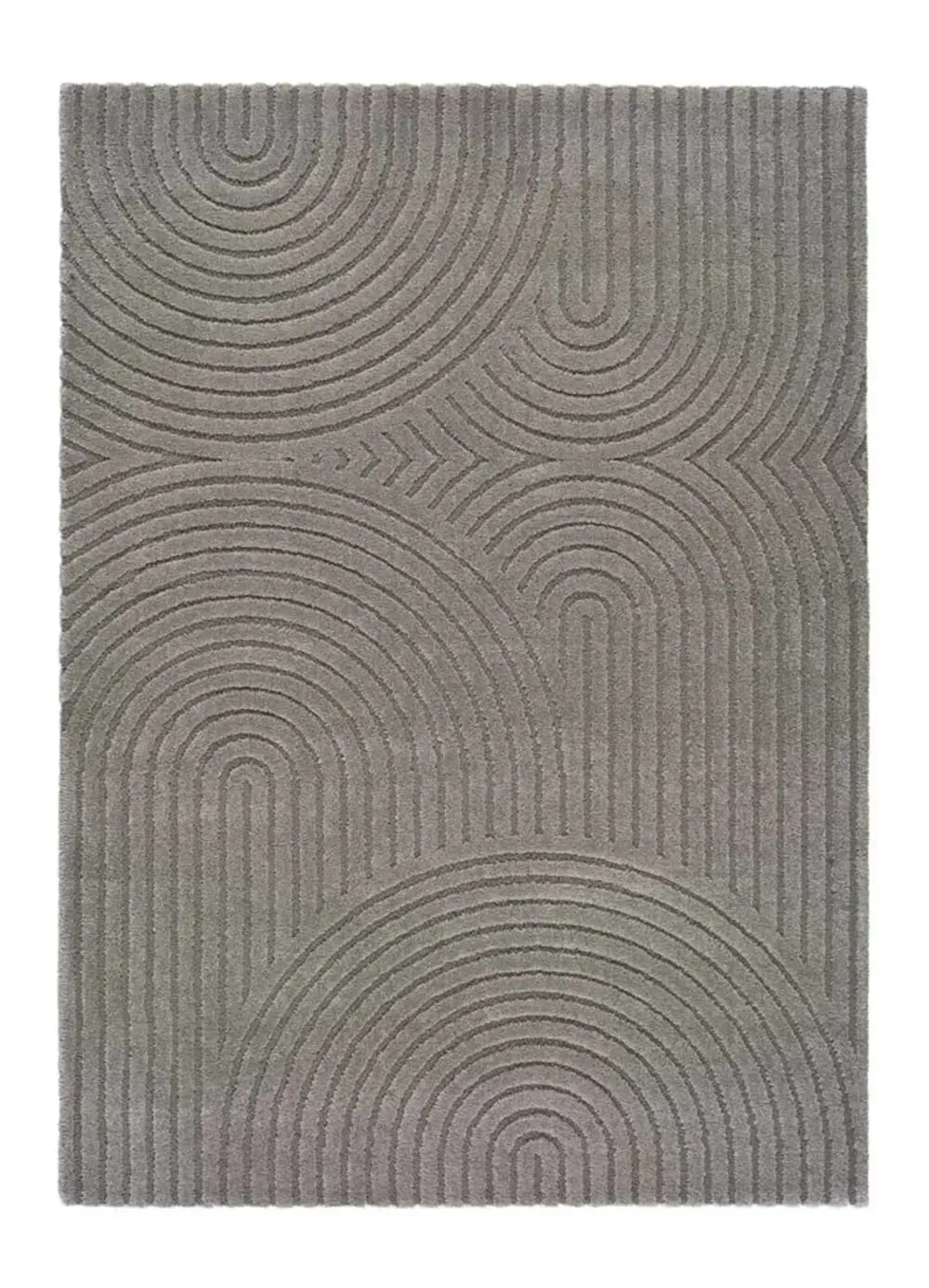 Tapis à relief scandinave gris 80x150 cm