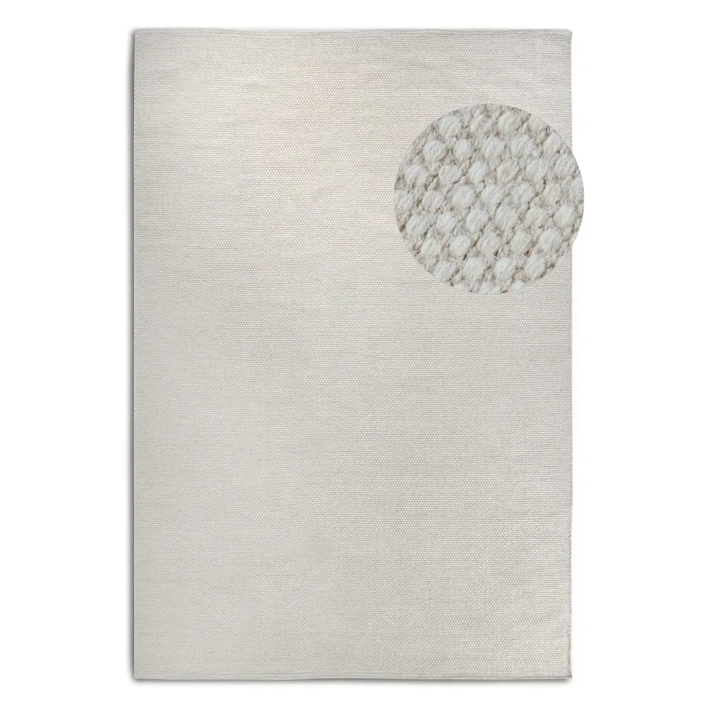 Tapis en Laine blanc naturel 160x230cm - ELLE Decoration
