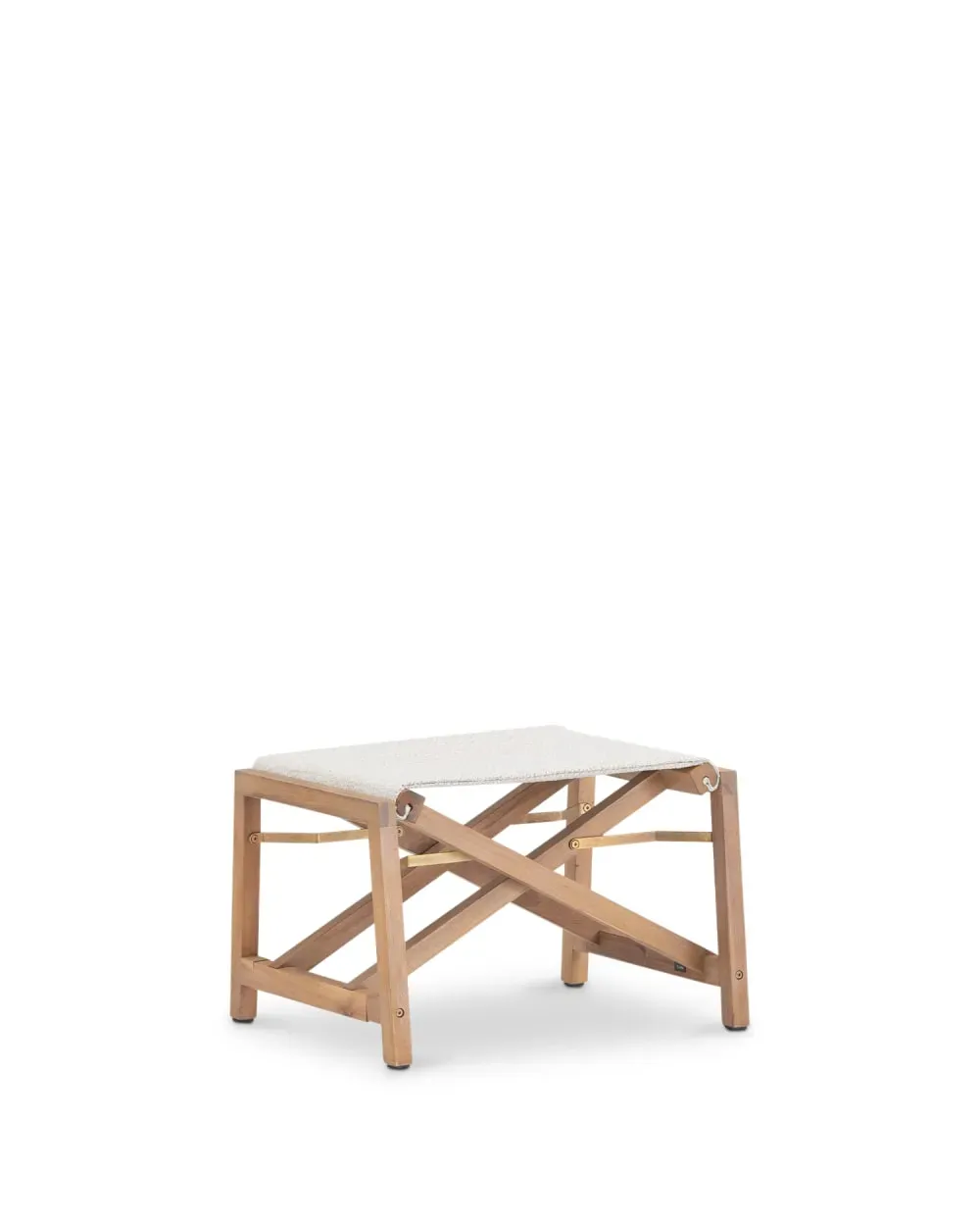 Repose-pieds en bois beige