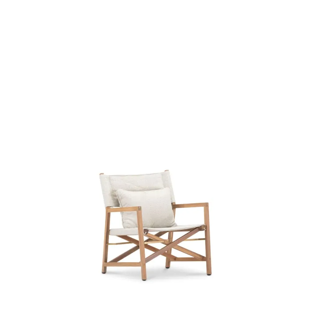 Fauteuil de directeur en tissu beige