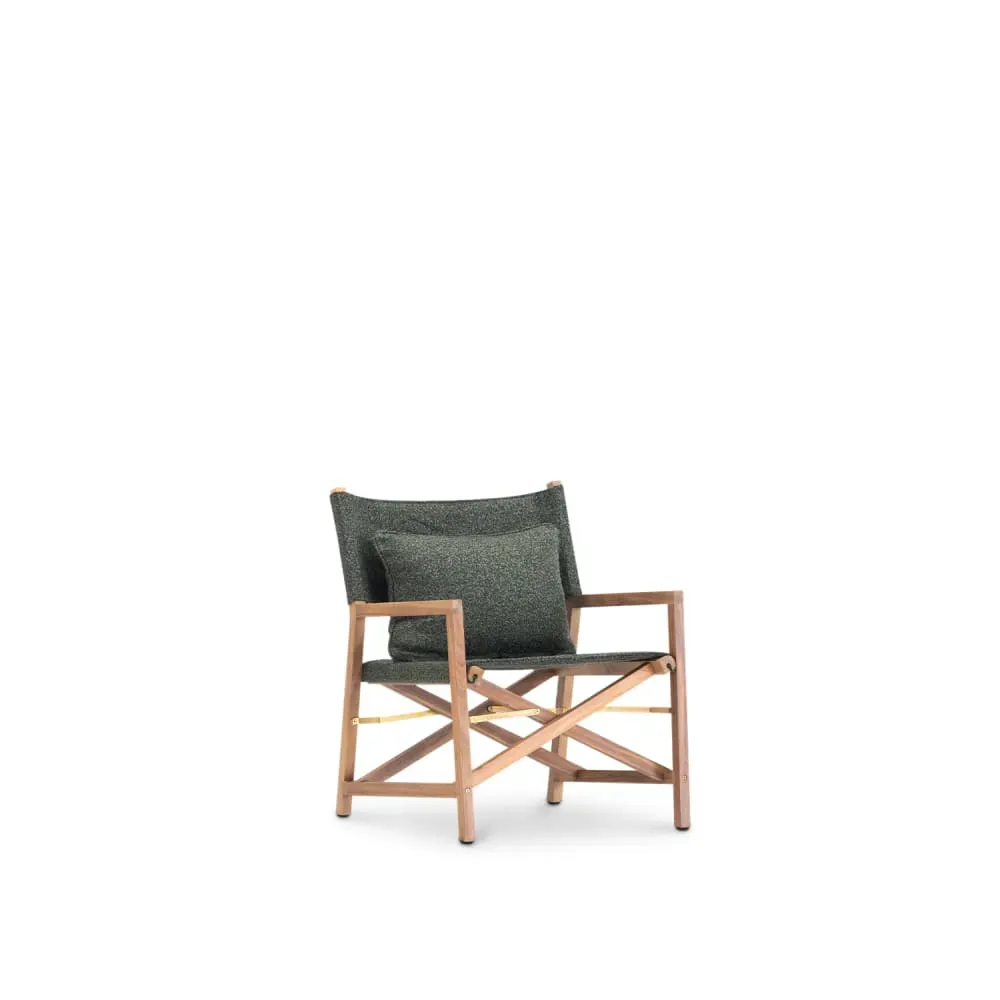 Fauteuil de directeur en tissu vert
