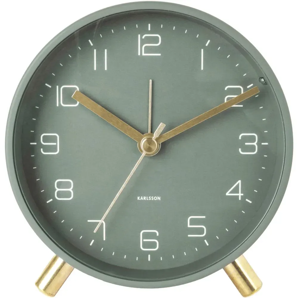 Réveil fer vert Ø11cm