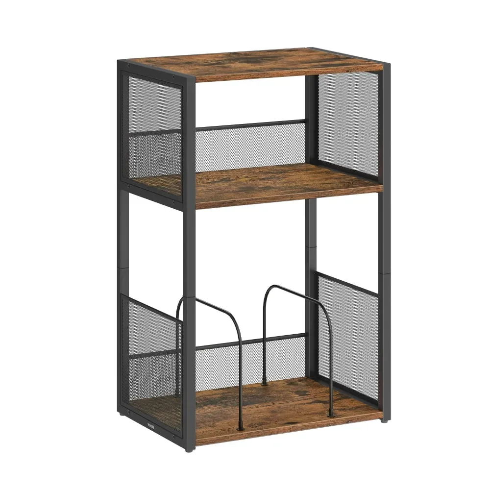 Meuble pour tourne-disque rangement vinyle jusqu'à 100 albums marron