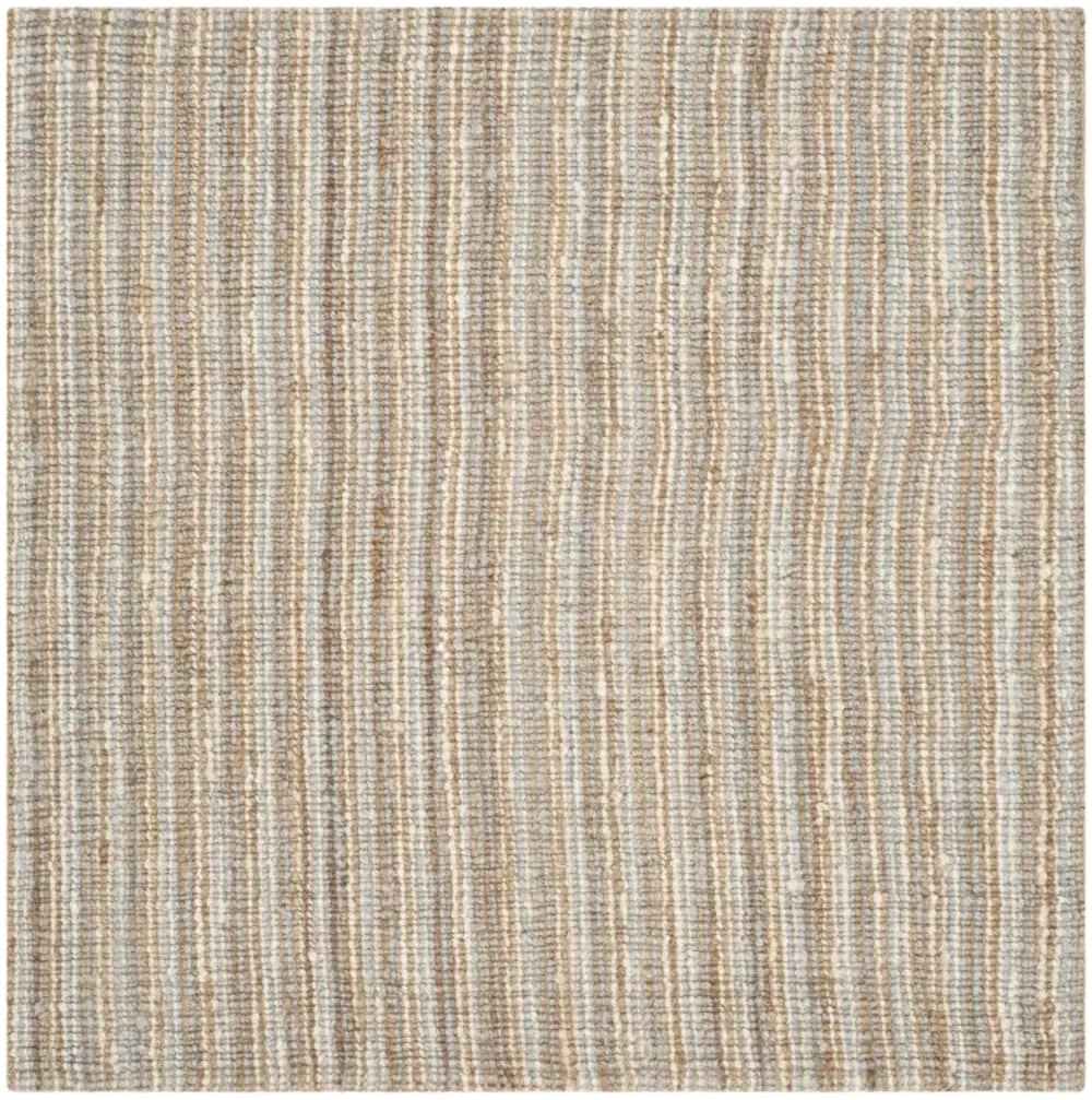 Tapis jute gris/naturel 122 x 122 cm