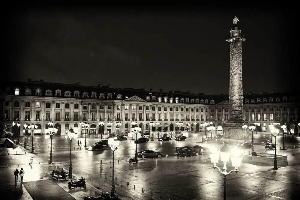 Tableau paris place vendôme toile imprimée 120x80 cm