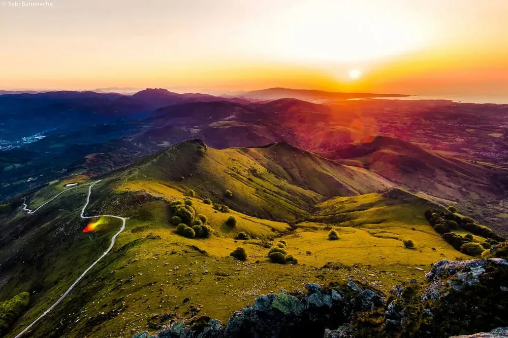 Tableau la rhune impression sur aluminium 120x80 cm