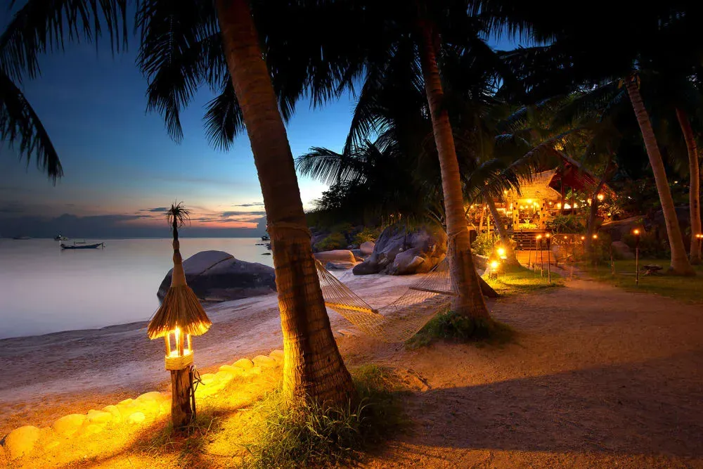 Tableau île koh tao thaïlande toile imprimée 120x80 cm
