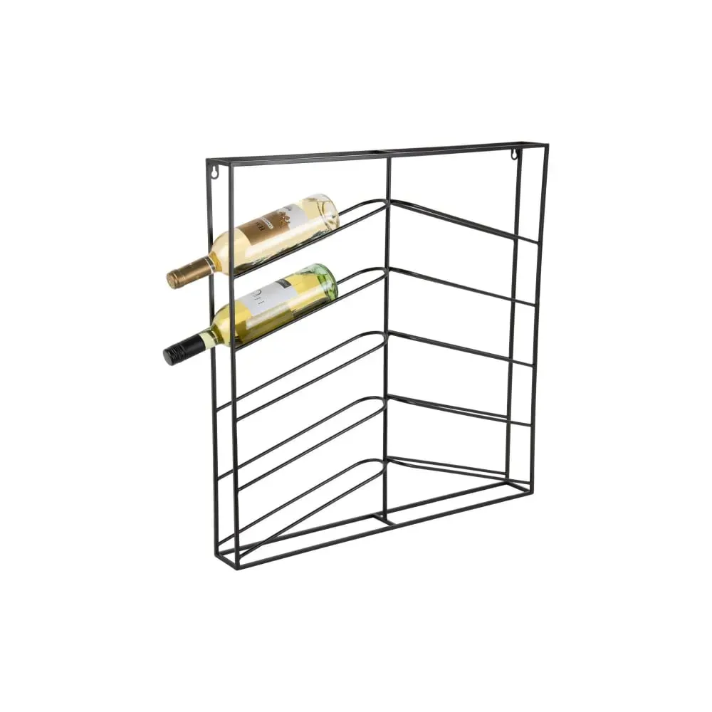 Casier à vin fer noir 67x7.5x66cm