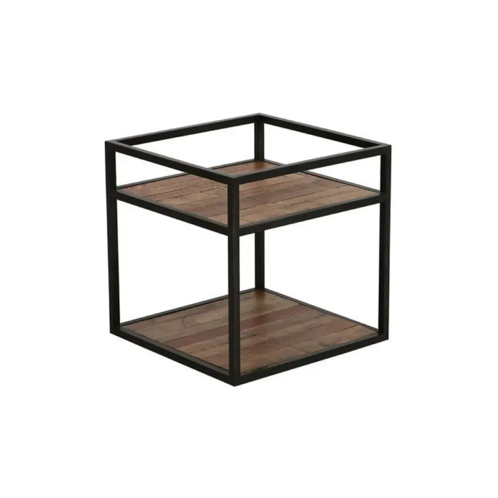 Bout de canapé en bois marron