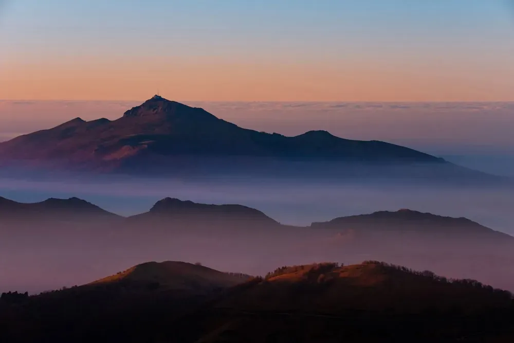 Tableau sud ouest au sommet de la rhune  imprimé sur toile 90x60 cm