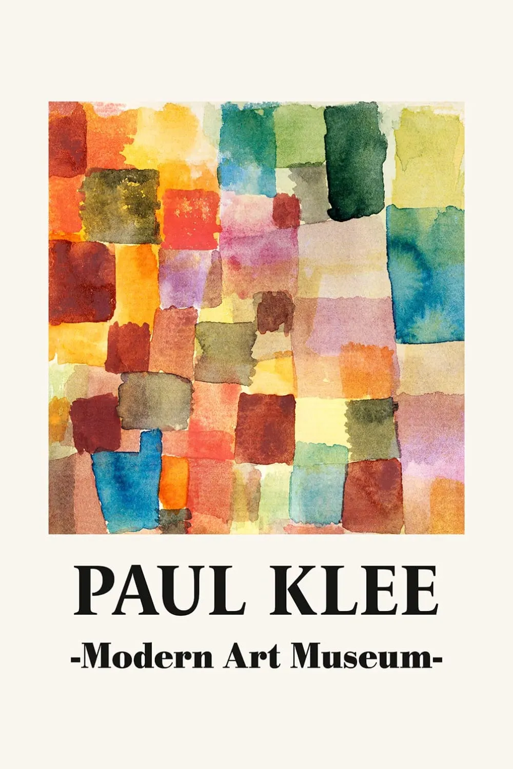 Tableau de paul klee modern art museum  imprimé sur toile 60x90 cm