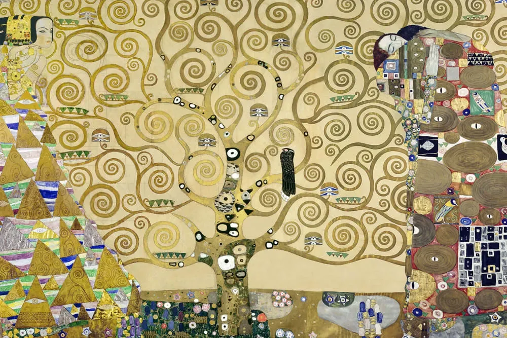 L'arbre de vie -Tableau gustave klimt  imprimé sur toile 90x60 cm