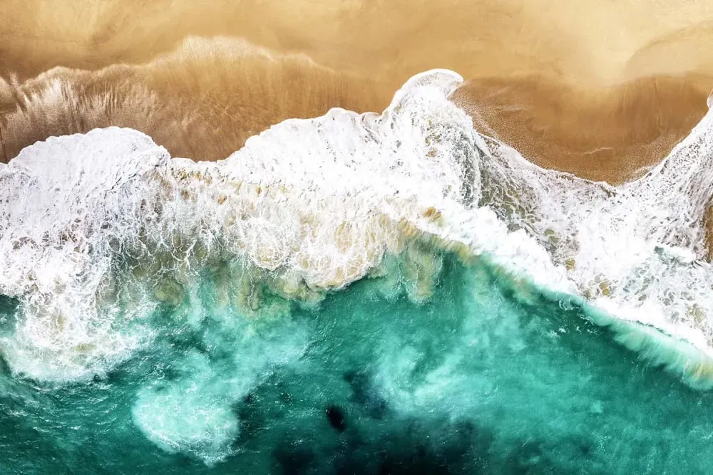 Tableau mer et plage magie de l'ocean  imprimé sur toile 90x60 cm