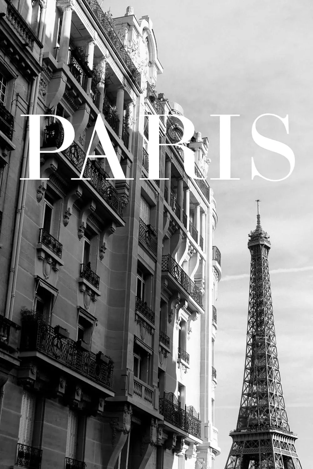 Tableau vintage paris paris eiffel  imprimé sur toile 60x90 cm