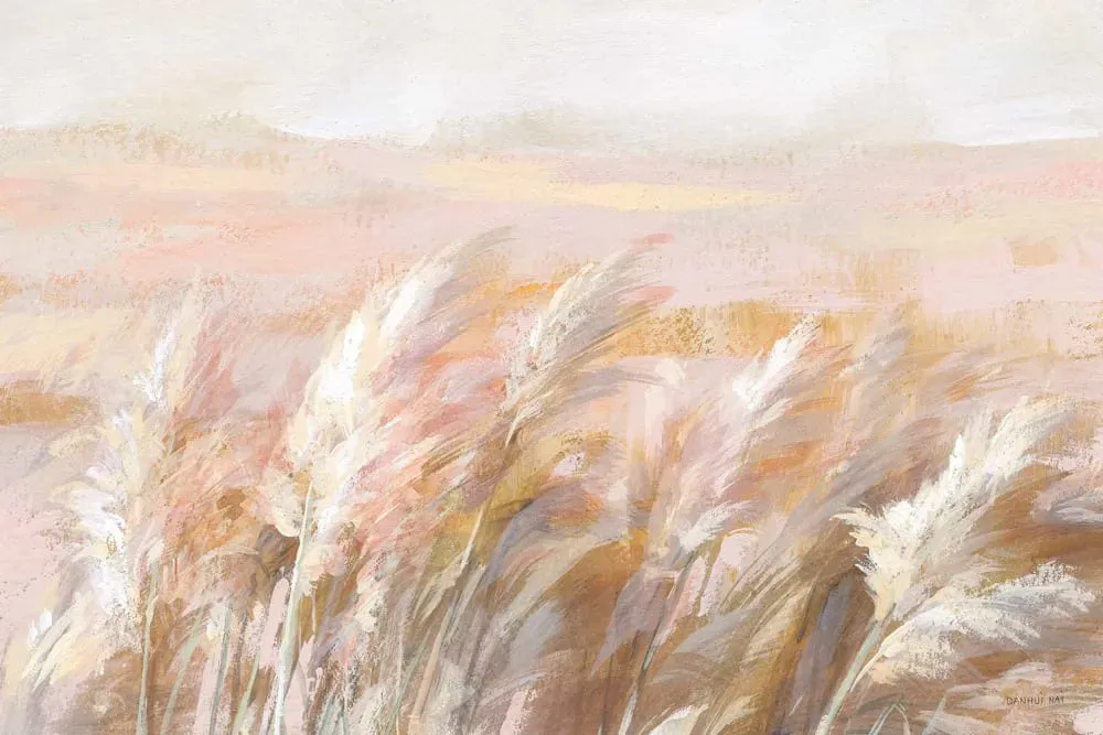 Tableau plante graminées des prairies  imprimé sur toile 90x60 cm