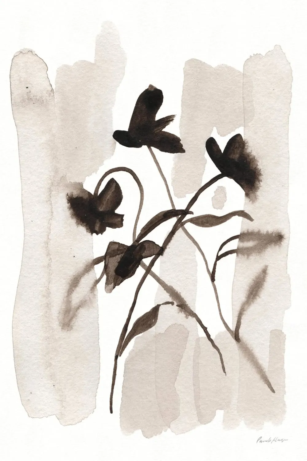 Tableau de fleurs impression de fleurs i  imprimé sur toile 60x90 cm