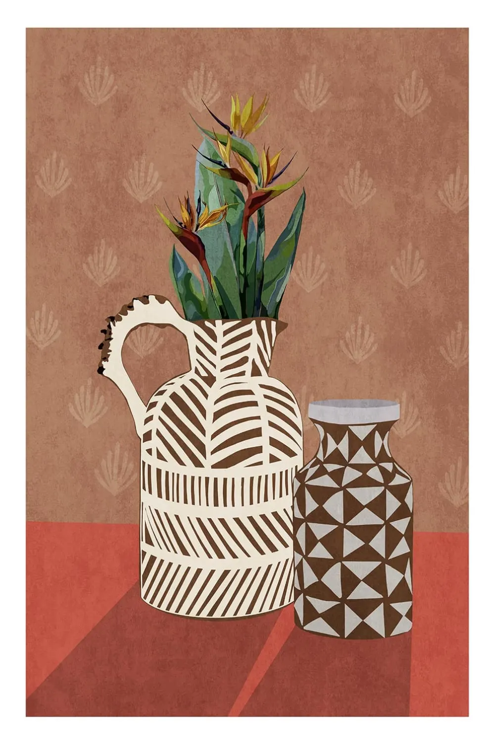 Tableau vase par bohonewart  imprimé sur toile 60x90 cm
