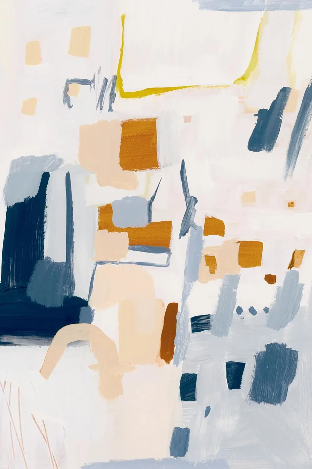 Tableau abstrait gismo  imprimé sur toile 60x90 cm