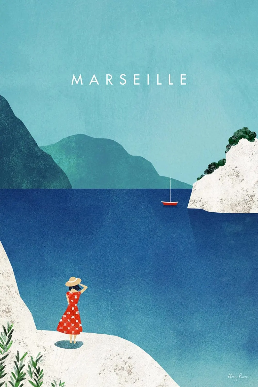 Tableau sud est marseille  imprimé sur toile 60x90 cm