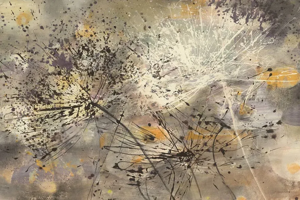 Tableau abstrait cierges magiques  imprimé sur toile 90x60 cm