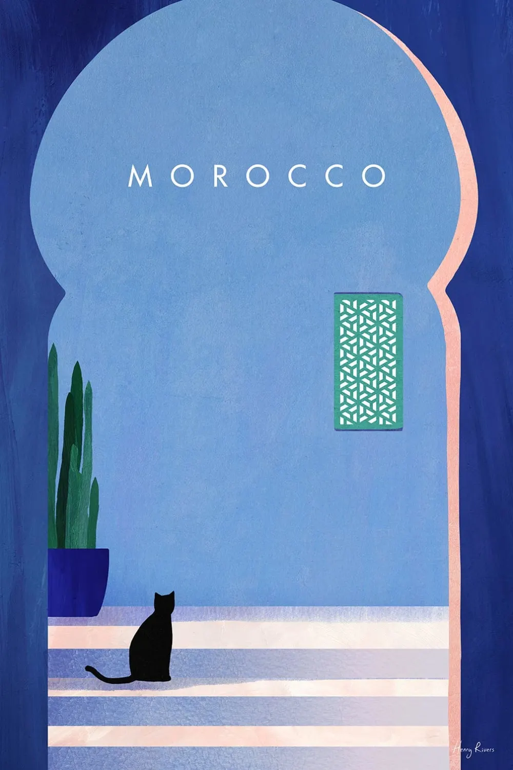 Tableau ville maroc  imprimé sur toile 60x90 cm