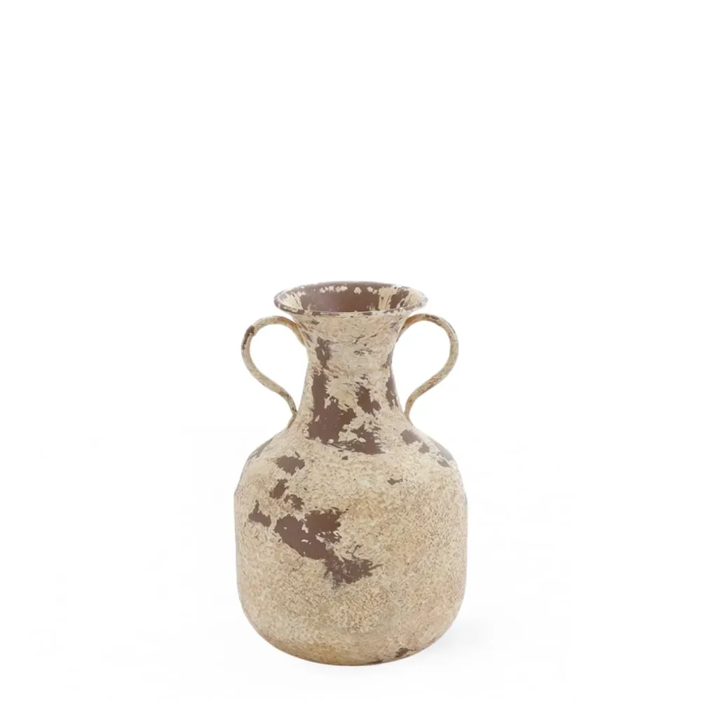 Vase en métal gris H34