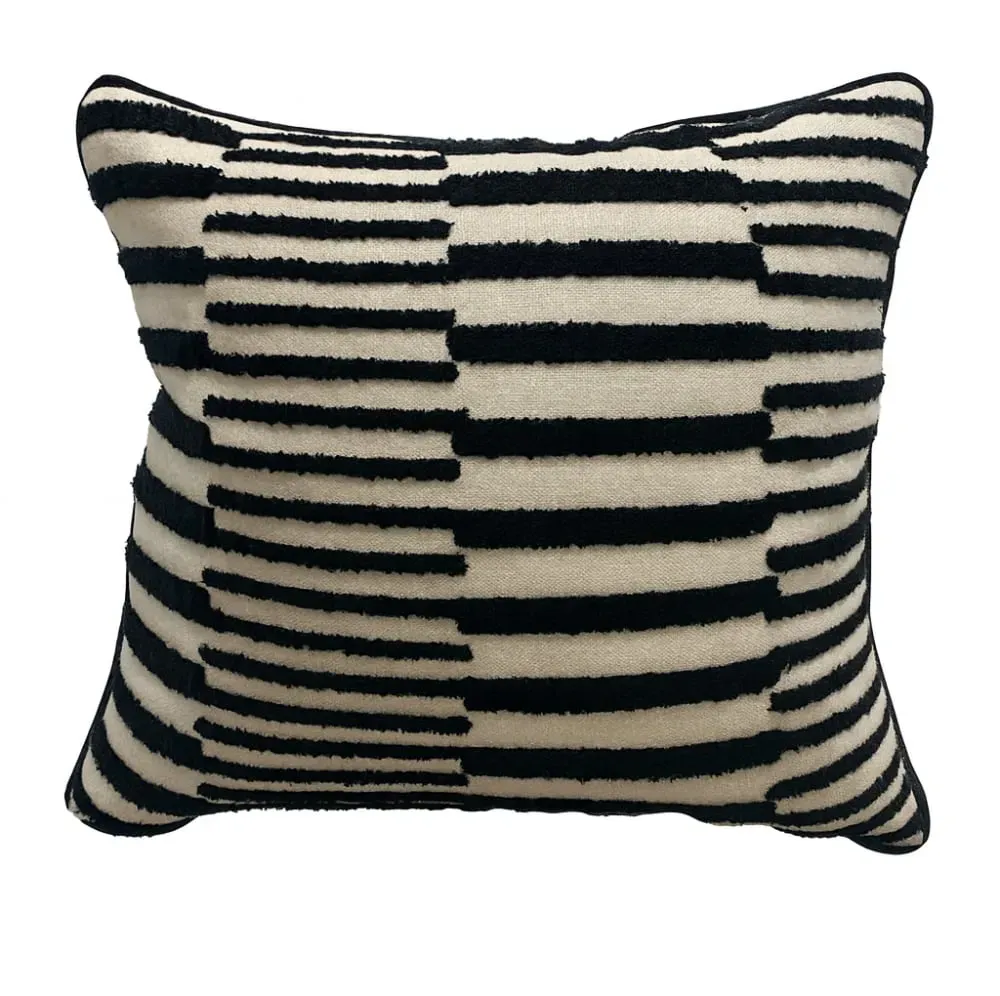 Coussin en coton velours blanc OEKO-TEX® 45 x 45