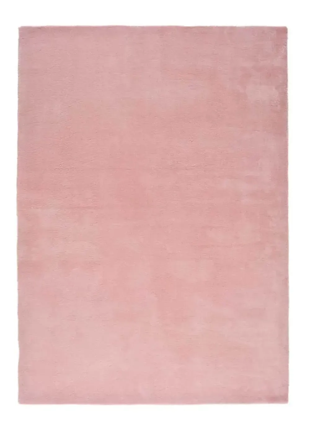 Tapis descente de lit uni rose 60x110 cm