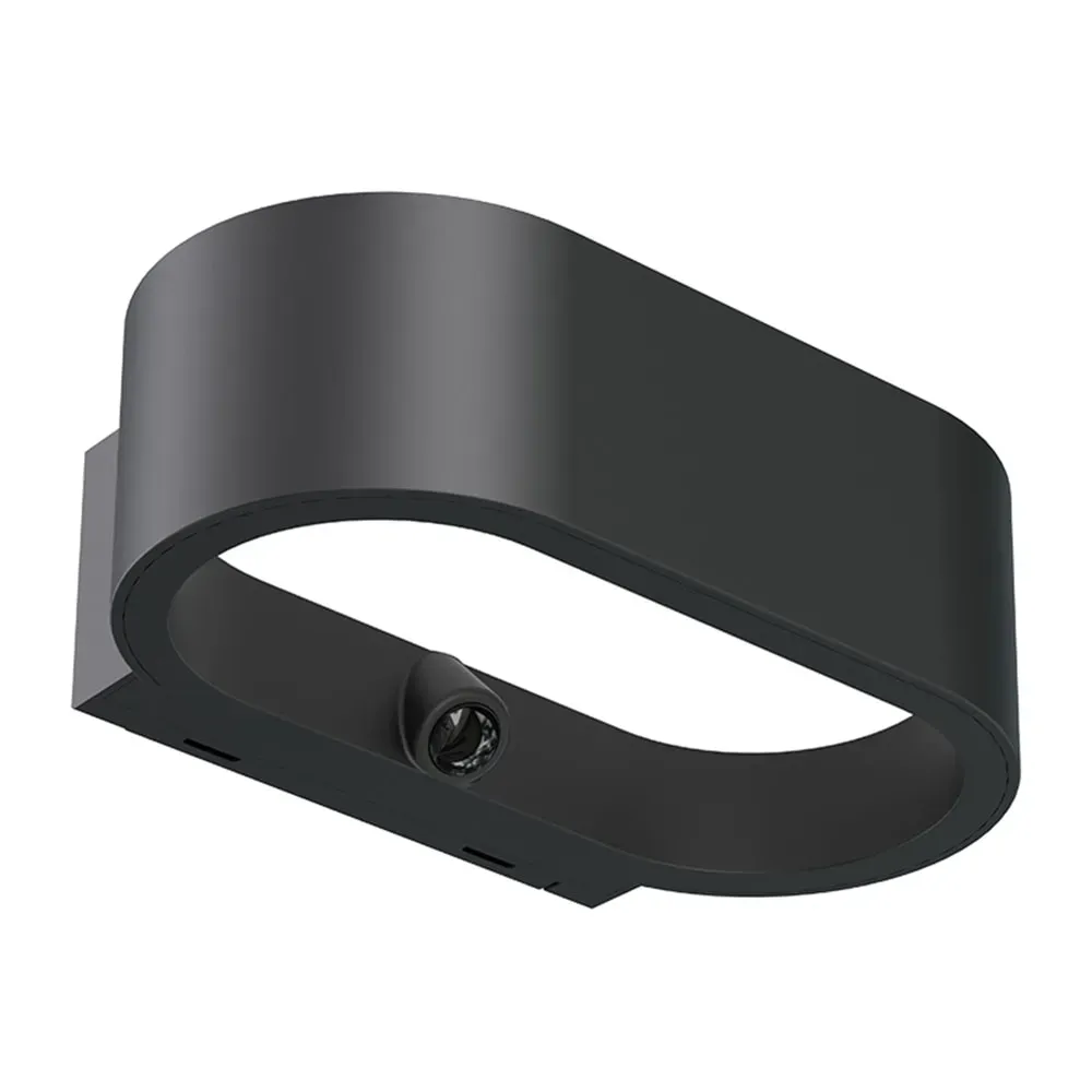 Applique murale solaire sensor Acier Noir 900LM