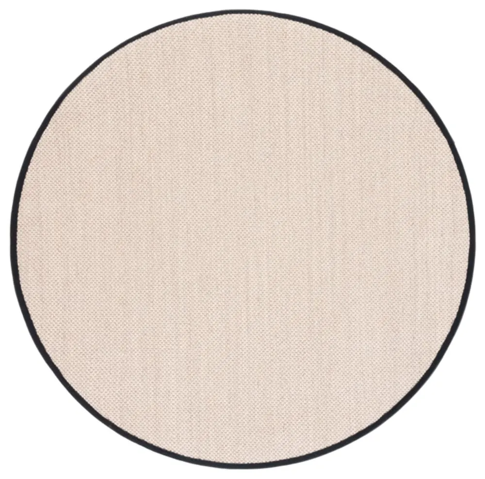 Tapis sisal marbre/noir 183 x 183 cm